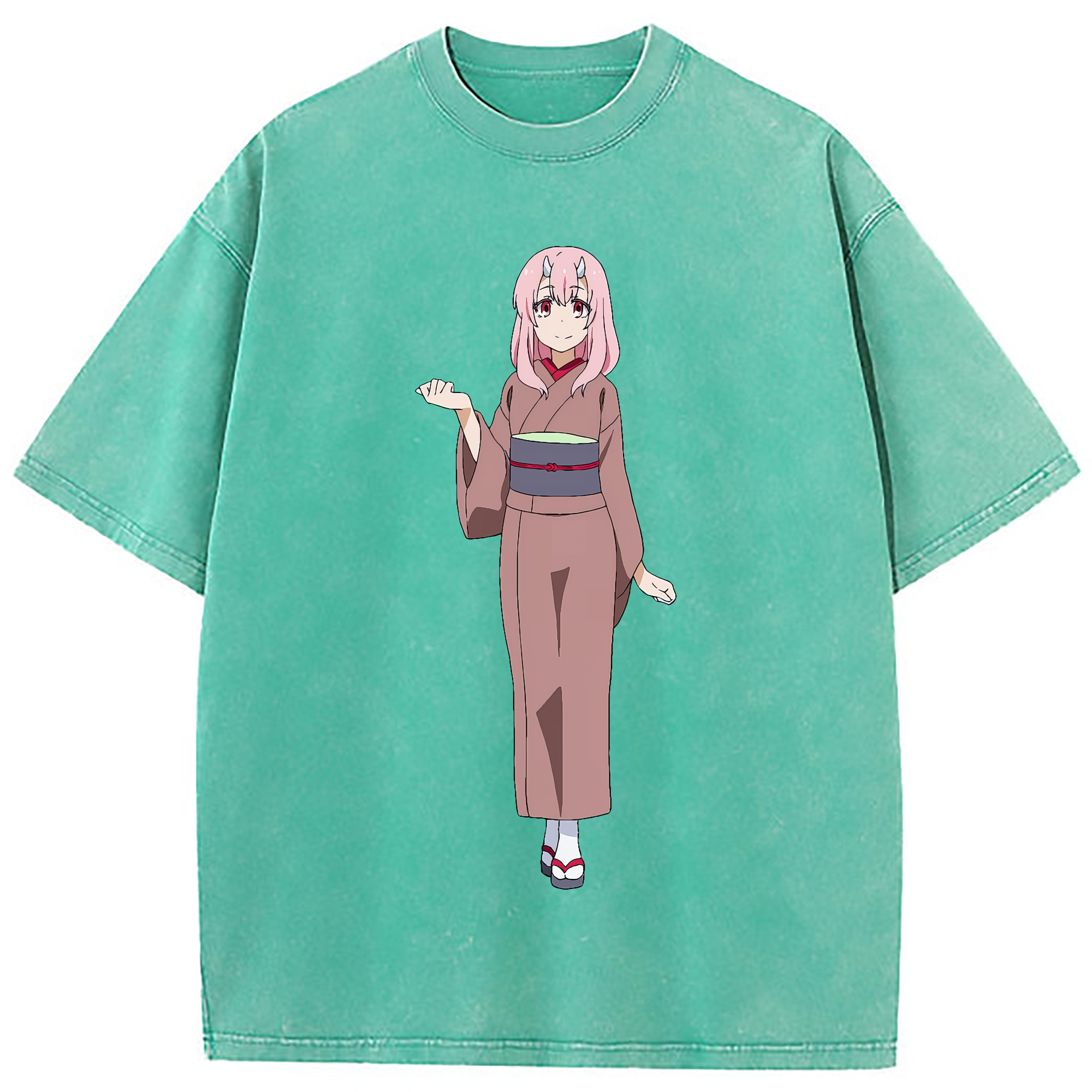 （画像用） 転スラ Regarding Reincarnated to Slime 綿100% ヴィンテージ風 半袖Tシャツ（フロントプリント）